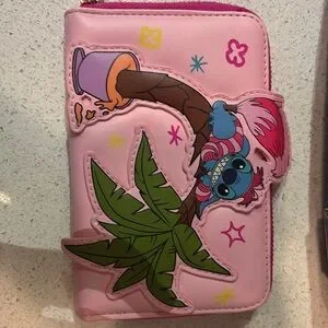 Disney 100 Stitch as Cheshire Cat Lounegfly Backpack and Wallet set Loungefly Disney100 Platinum Cheshire Cat Mini Backpack/LE  main image 3